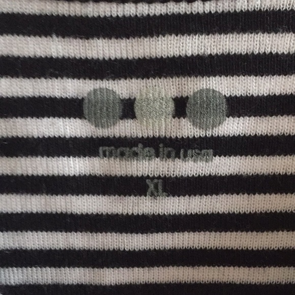 Three Dots | Black & White Striped Tank Top - Picture 5 of 5